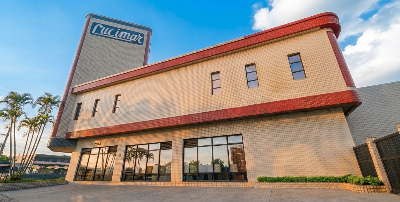 Fachada da Lucimar Materiais de Construção em Mongaguá-SP